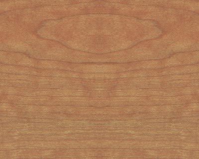 Cherry hardwood plywood veneer.